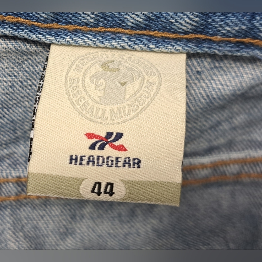 Headgear Negro League Baseball Men's Jeans Team Patches Straight 44 Actual 42x33 - Picture 5 of 15